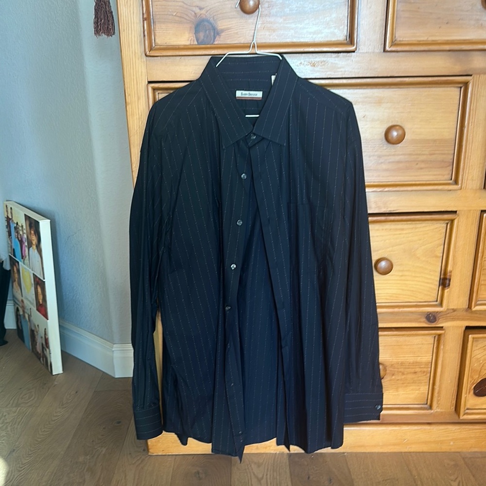 Barry Bricken Black Pinstripe Shirt